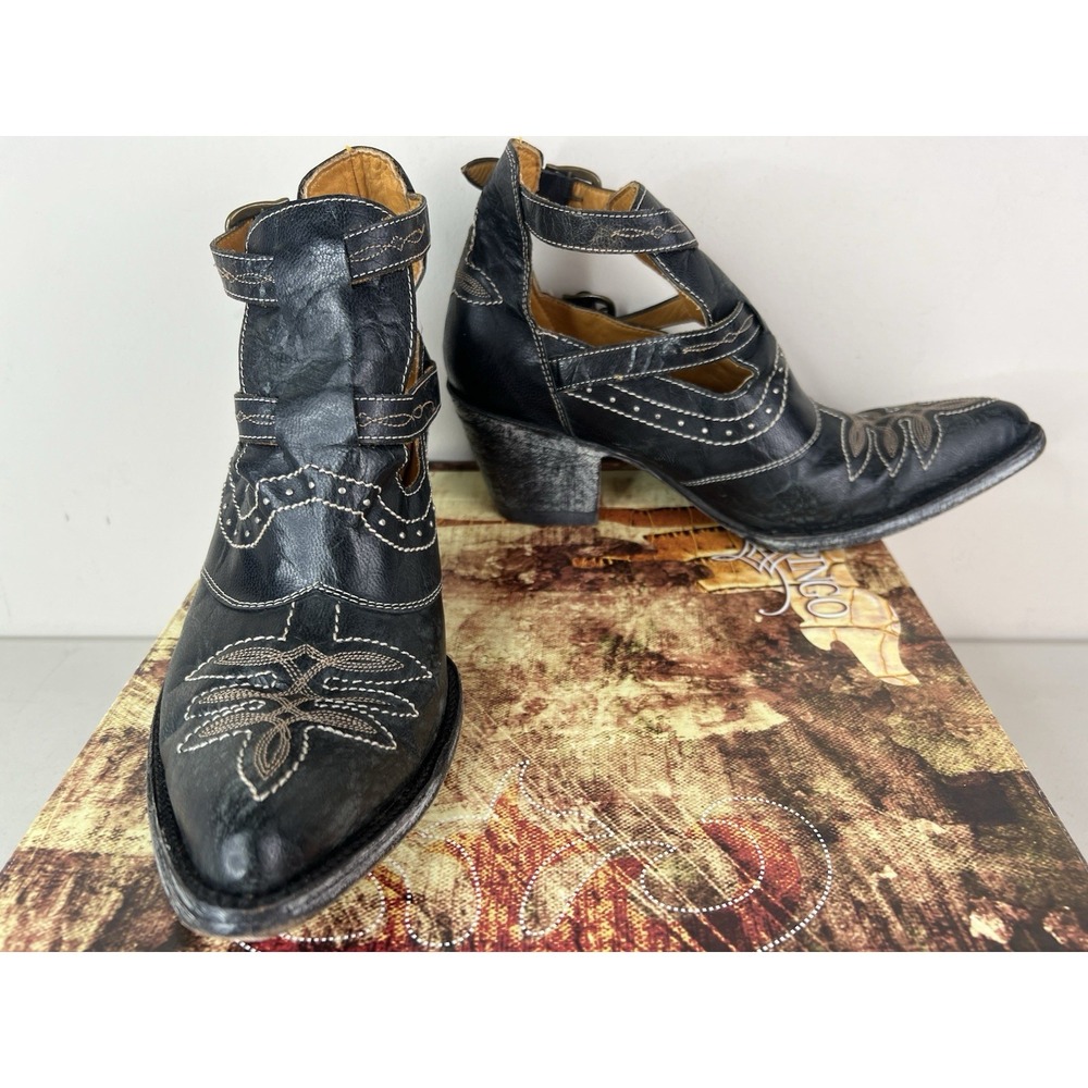Old Gringo 8B Joy Black Ankle Western Shoe Boots Leather BL1892-4 - Picture 2 of 8